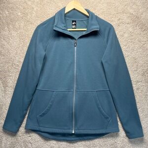 Skechers Los Angeles Blue Full Zip Jacket Womens Medium‎ Fleece Lined